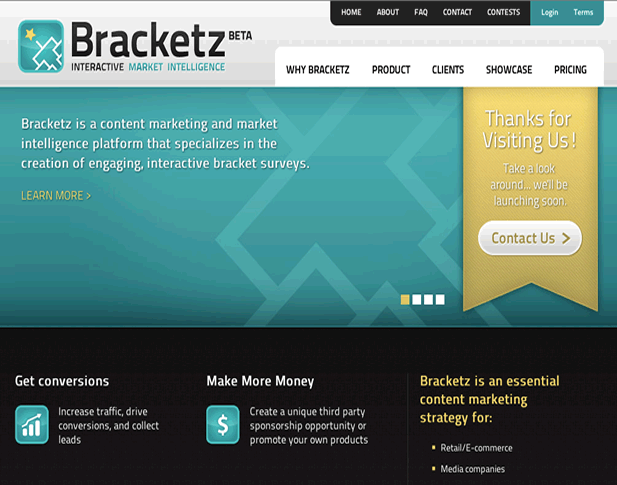 Bracketz Online Bracket Building Web Application Screenshot