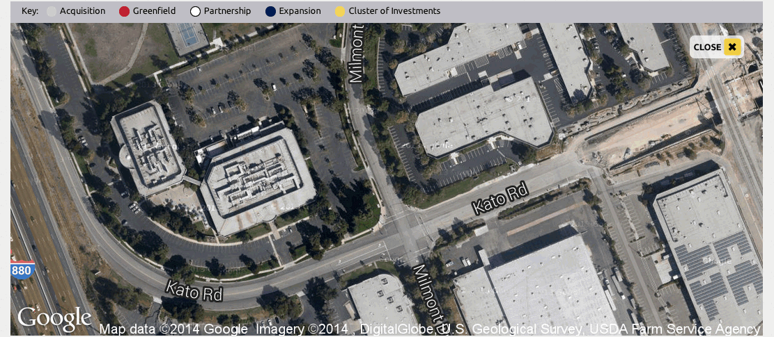 Satellite view on map using Google Maps API