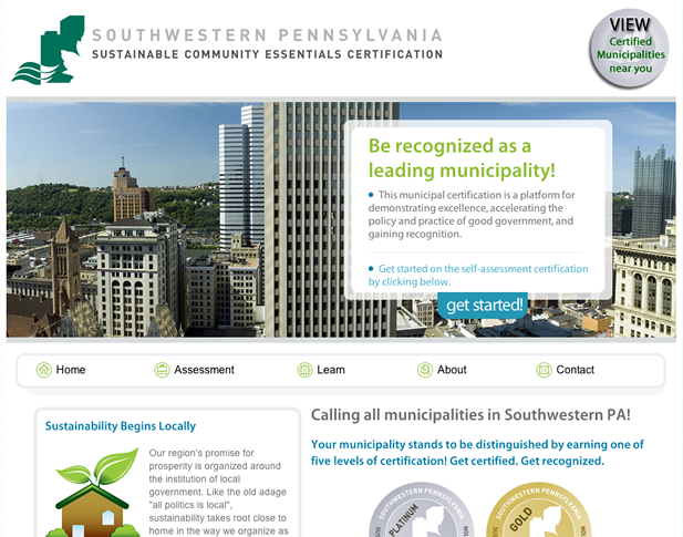 Sustainable Pittsburgh Custom PHP Web Application Screenshot